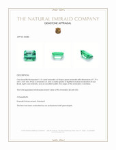 1.76 Ct. Emerald from Colombia Appraisal