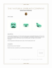 1.77 Ct. Emerald from Colombia Appraisal