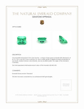 2.04 Ct. Emerald from Colombia Appraisal