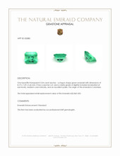 2.04 Ct. Emerald from Colombia Appraisal