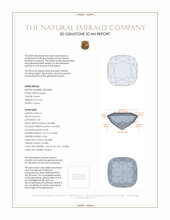 2.04 Ct. Emerald from Colombia 3 D Scan Report
