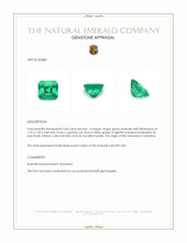 2.06 Ct. Emerald from Colombia Appraisal