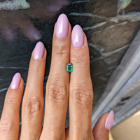 0.59 Ct. Emerald from Zambia Life Style
