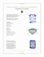 0.59 Ct. Emerald from Zambia 3 D Scan Report