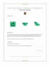 2.43 Ct. Emerald from Colombia Appraisal