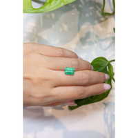 2.54 Ct. Emerald from Colombia Life Style