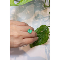 3.84 Ct. Emerald from Colombia Life Style