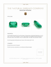 0.53 Ct. Emerald from Zambia Appraisal