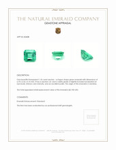 1.35 Ct. Emerald from Colombia Appraisal