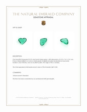 0.59 Ct. Emerald from Zambia Appraisal