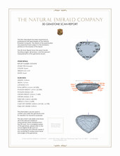 0.59 Ct. Emerald from Zambia 3 D Scan Report