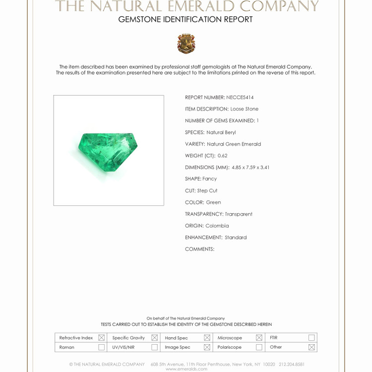 0.62 Ct. Emerald from Colombia