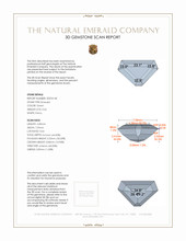 0.62 Ct. Emerald from Colombia 3 D Scan Report