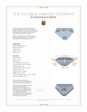 0.62 Ct. Emerald from Colombia 3 D Scan Report