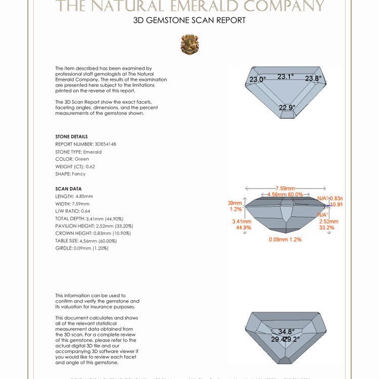 0.62 Ct. Emerald from Colombia
