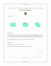 1.60 Ct. Emerald from Colombia Appraisal