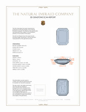 1.60 Ct. Emerald from Colombia 3 D Scan Report
