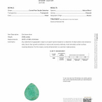 23.84 Ct. Emerald from Russia Scan Report