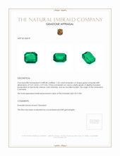 2.26 Ct. Emerald from Colombia Appraisal