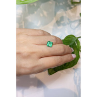 1.77 Ct. Emerald from Colombia Life Style