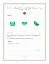 1.92 Ct. Emerald from Colombia Appraisal
