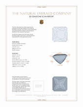 0.52 Ct. Emerald from Zambia 3 D Scan Report