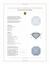 0.54 Ct. Emerald from Zambia 3 D Scan Report