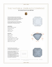 0.58 Ct. Emerald from Zambia 3 D Scan Report