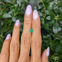 0.63 Ct. Emerald from Zambia Life Style