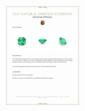 0.52 Ct. Emerald from Brazil Appraisal