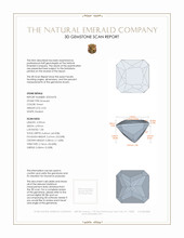 0.54 Ct. Emerald from Brazil 3 D Scan Report