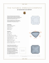 0.54 Ct. Emerald from Brazil 3 D Scan Report