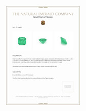 0.62 Ct. Emerald from Brazil Appraisal
