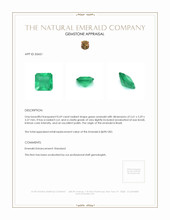 0.69 Ct. Emerald from Brazil Appraisal