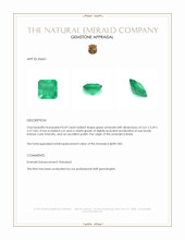 0.69 Ct. Emerald from Brazil Appraisal
