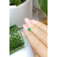 0.70 Ct. Emerald from Brazil Life Style
