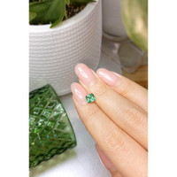 0.74 Ct. Emerald from Brazil Life Style