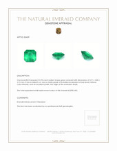 0.78 Ct. Emerald from Brazil Appraisal