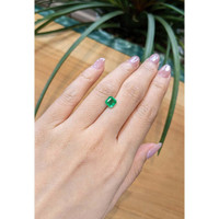 0.78 Ct. Emerald from Brazil Life Style