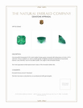 0.96 Ct. Emerald from Brazil Appraisal