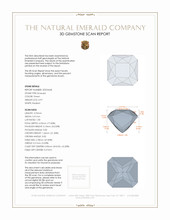 0.97 Ct. Emerald from Brazil 3 D Scan Report