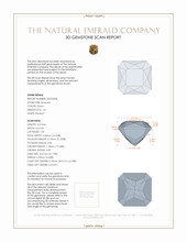 1.01 Ct. Emerald from Brazil 3 D Scan Report