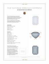 0.79 Ct. Emerald from Zambia 3 D Scan Report