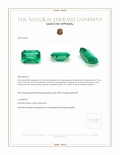 0.50 Ct. Emerald from Zambia Appraisal