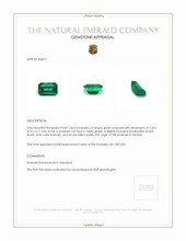 0.87 Ct. Emerald from Zambia Appraisal