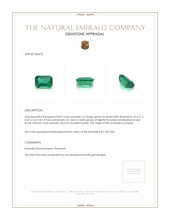 0.87 Ct. Emerald from Zambia Appraisal