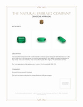 0.90 Ct. Emerald from Zambia Appraisal