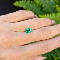 0.91 Ct. Emerald from Zambia Life Style