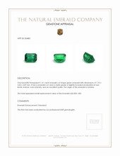 1.41 Ct. Emerald from Zambia Appraisal