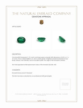 1.25 Ct. Emerald from Zambia Appraisal